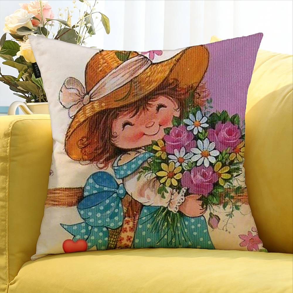 S-Sarah K-Kay Vintage Country   Various Sizes Square Pillow Case For Car Home Bedchamber Decor