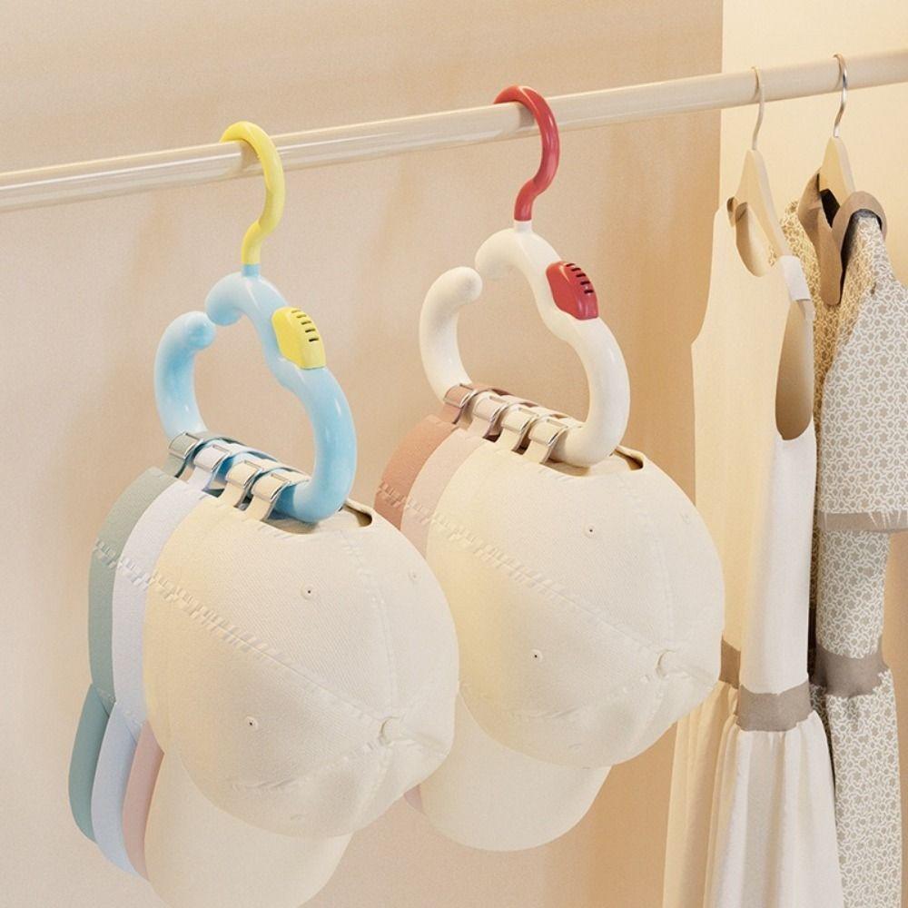 2PCS Multi-functional Dopamine Aroma Cloud Hook Colorful Hanging Scarf Tie Hanger Anti Slip Plastic Hat Storage Hanger Home Use