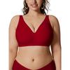 Women Seamless Wireless Comfortable Full Coverage Push Up Gathering Bra