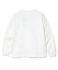 [go slow caravan] 332803 Super Heavy USA/C Dorayaki Cat Long Sleeve T-Shirt White L