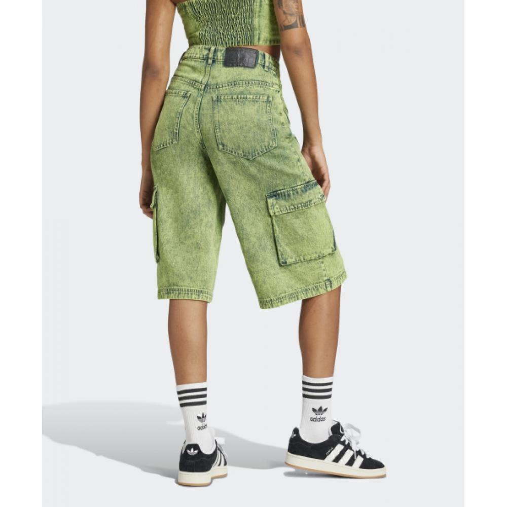■adidas■ ADILENIUM 2 Denim Capri Shorts Lime JM9285 Adidas Adilenium 2 Denim Capri Short Pants Lime Jm9285 – buy
