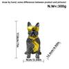 Simple Colorful Tie Dog Ornaments Living Room Entrance Desk Resin Crafts Home Decoration Supplies
