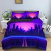Game Scene King Queen Duvet Cover 3D Neon Bedding Set Youth Hippie Hip Hop Quilt Cover Modern Rock Polyester Comforter Cover