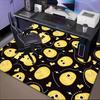 1PC Custom Name Yellow Faces Theme Floor Mat Ideal for Living Room, Game Rooms, Office, Bedroom, Floor Mat Playful Design