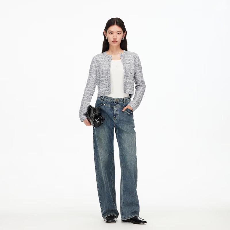 VEROMODA Women's Elegant Cropped Knit Sweater