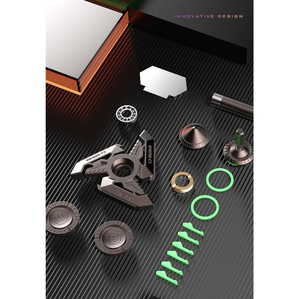 DIY Luminous Fidget Spinner Antistresová hračka Spinning Tip Pozor a soustředění Uvolněte stres Rukojeť Top pro autismus