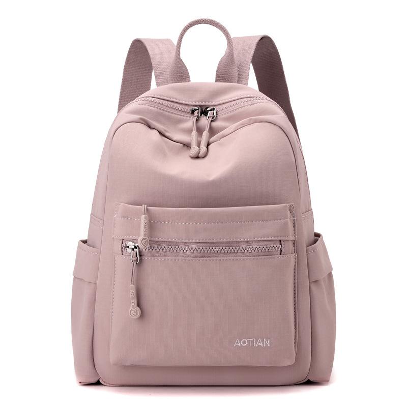 

Женская дорожная сумка, легкий рюкзак для отдыха на природе, рюкзак в стиле колледжа розовый