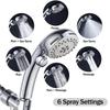 Shower Head with Handheld High Pressure Shower Heads Attached with Extra Long Hose