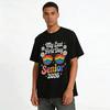 My Last First Day Senior 2026 Retro Rainbow Glasses Graphic Tee Pure cotton T-shirt