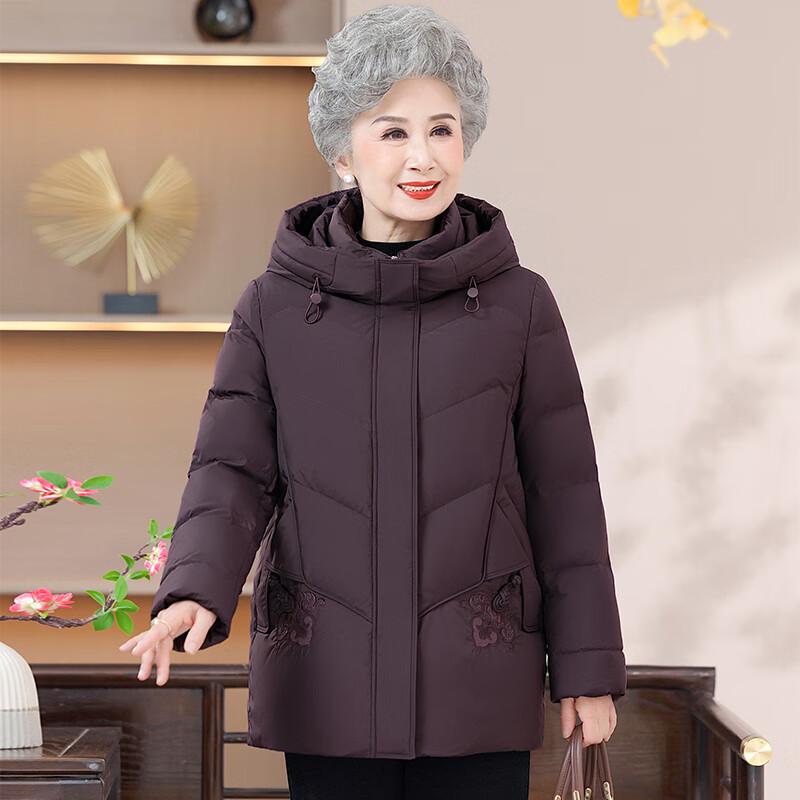 Ronghua 2025 New Collection Mid-length Down Jacket for Senior Women