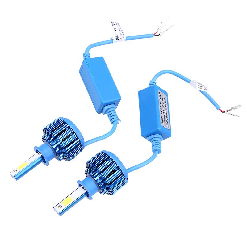 Car LED Headlight Bulb 9006 HB4 H1 H4 Hi-Lo H11 H7 H3 6000K White Beam 40W 12V 24V Universal Fog Lamp Car Accessories