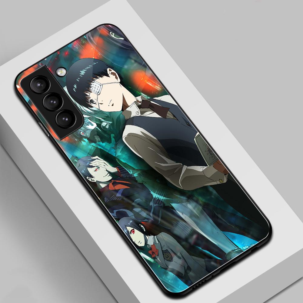 

Чехол для телефона Anime Tokyo Ghoul Terror для Samsung Galaxy Note 8 9 20 S20 S22 S21 Ultra S8 S9 S10 S10E Plus FE из закаленного стекла s22 ultra