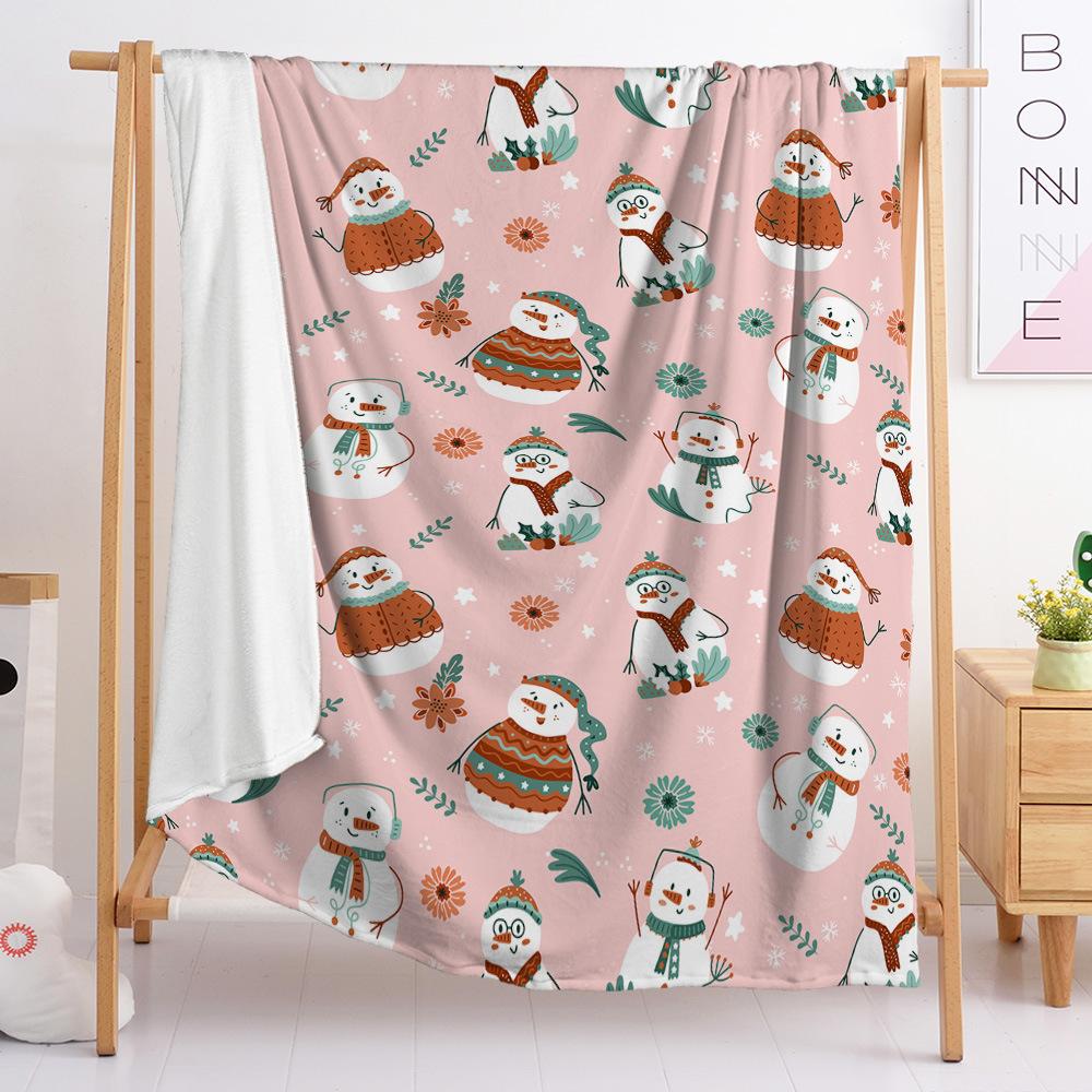 3D Digital Printed Christmas Blanket Flannel Blanket Fur Blanket Spring And Autumn