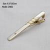 Men's Silver Formal Tie Clip with Laser Engraved Logo - Professional Business Accessory