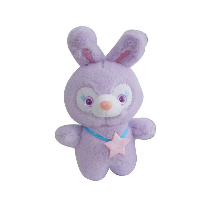 Entzückender Plüschhasen-Schlüsselanhänger mit weichem Fell und PP-Baumwollfüllung für Taschenanhänger