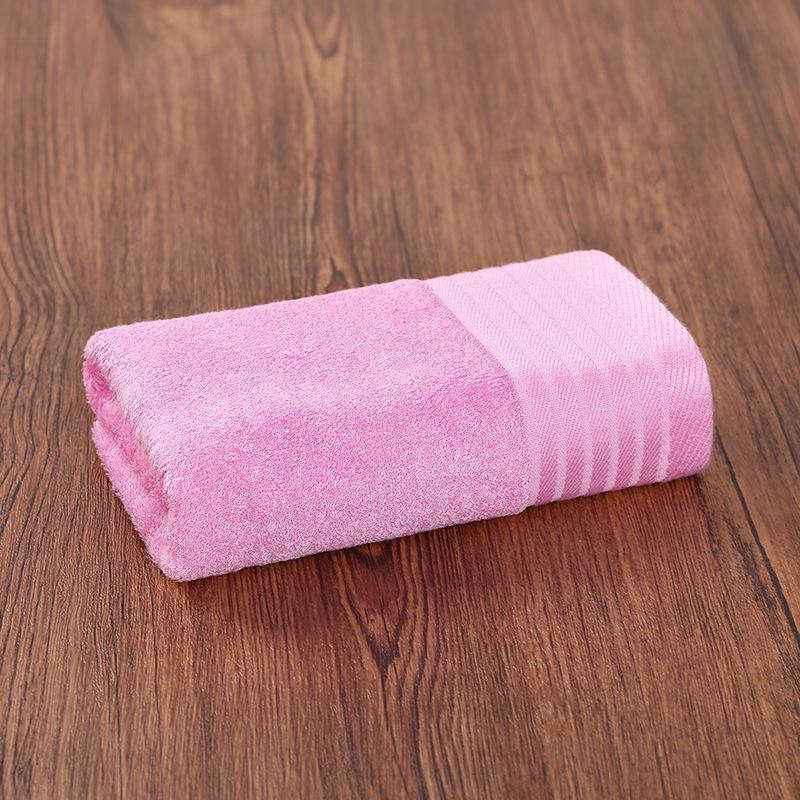 Absorbent Bamboo Fiber Washcloths - Pure Cotton Face & Bath Towels with Embroidered Logo