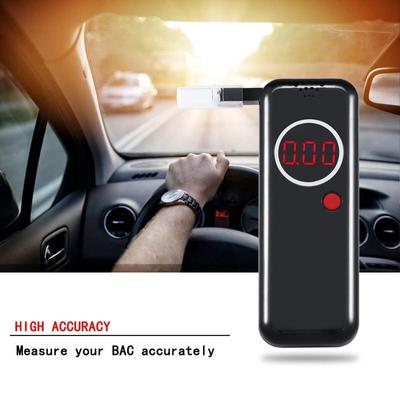 Car LCD Digital Alcohol Tester Professional Blowing Breathalyzer Analyzer Detector Measure Meter