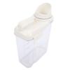 Rice Storage Container Plastic  Tight Cereal Dispenser with Pou  Spout Measu  Cup for Cereals Flour Beans