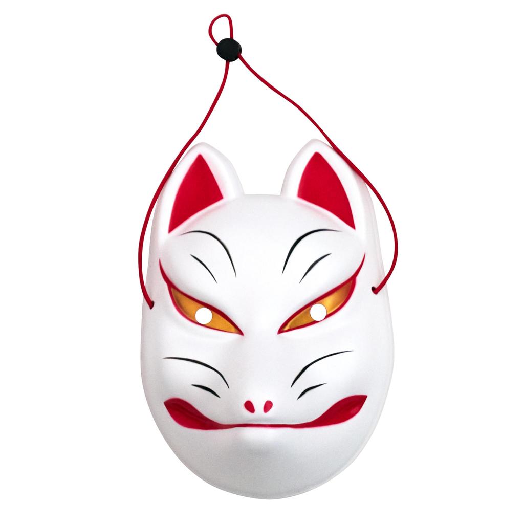 Clearstone Tenko Maske im japanischen Stil, (Fuchsgeist), weiß, unisex.