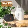 40W USB Type C Charger Dual PD Fast Charging Adapter EU/US Plug For iPhone Samsung Xiaomi Huawei Phone Quick Charge 3.0 Charger