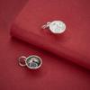 S925 Sterling Silver Fu Character Small Bowl Pendant for DIY Jewelry Making - Chinese Style Necklace and Bracelet Accessory