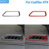 For Cadillac XT4 2018-2023 Carbon Fiber Dashboard Air Conditioning Vent Outlet Panel Trim Cover Car Interior Accessories Sticker