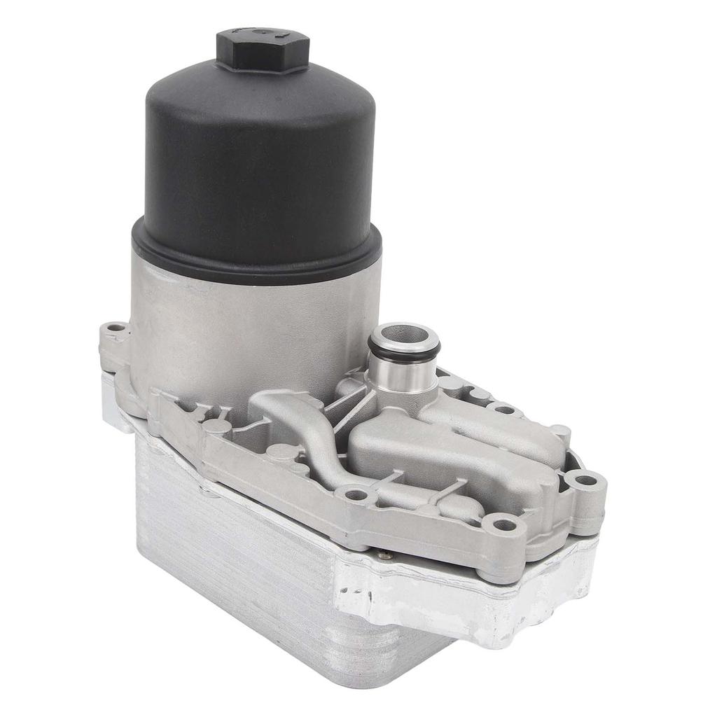 Engine Oil Cooler LR040738 Oil Cooler Radiator Assembly Replacement for Land Rover Discovery 4 Range Rover Sport