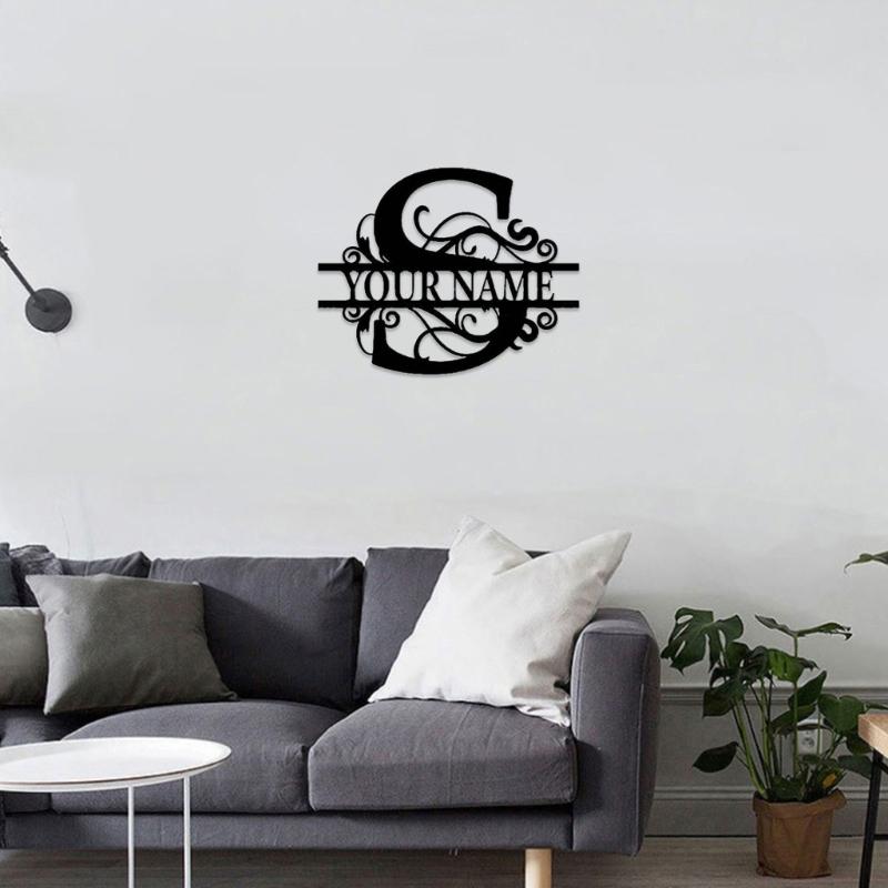 Multipurpose Letters Sign Wrought Iron Decor Ornament Crafts Supplies for Indoor Outdoor Garden Yard Decoration Gift