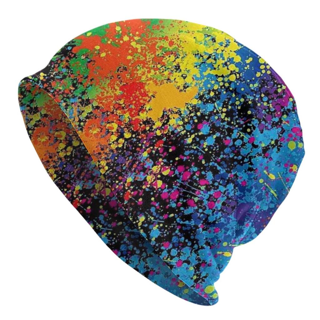 Abstract Street Graffiti Beanie Cap Unisex Winter Warm Bonnet Femme Knitted Hats Colorful Camouflage Skullies Beanies Hat