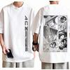One Piece Portgas D Ace TShirt Unisex Casual Anime Graphic Print Pure Cotton Crew Neck Streetwear Fashion Tops For Men Women