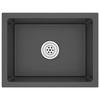 VidaXL Handmade Kitchen Sink Home Interior Bathroom Washbasin Black Stainless Steel 51507