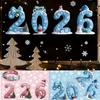 2026 Christmas Window Stickers, 3D Creative Window Stickers, Christmas Decorations For Home Parties And Offices