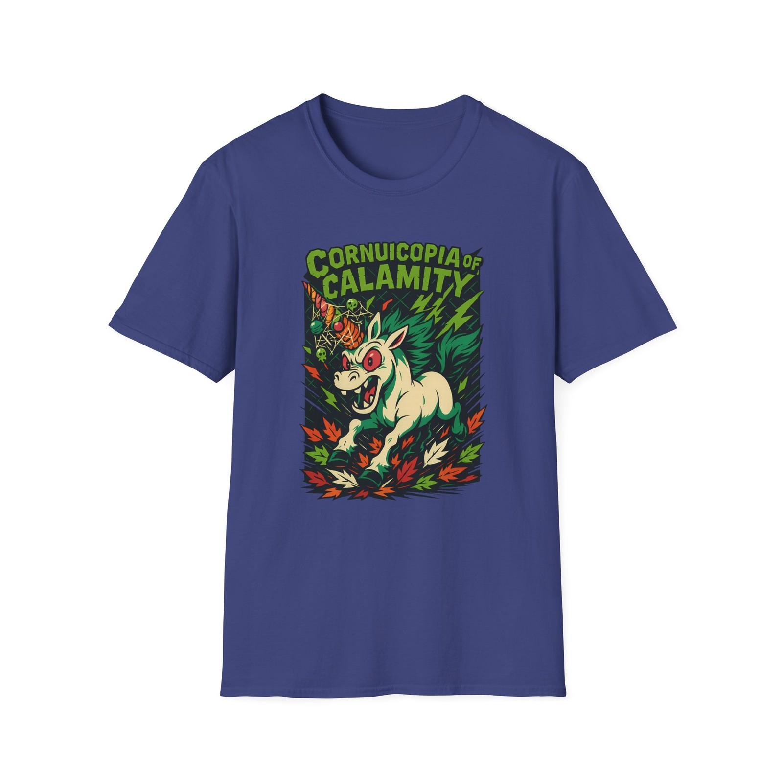 Unisex Softstyle T-Shirt Mens Womens Tees Top Cornucopia of Calamity Funny Boonicorn Ghost Halloween M