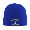 Yellowstone Dutton Ranch Print Beanie Hat Adults Knitted Hat Soft Warm Skullies Beanies Cap Autumn Winter Outdoor Bonnet Hats