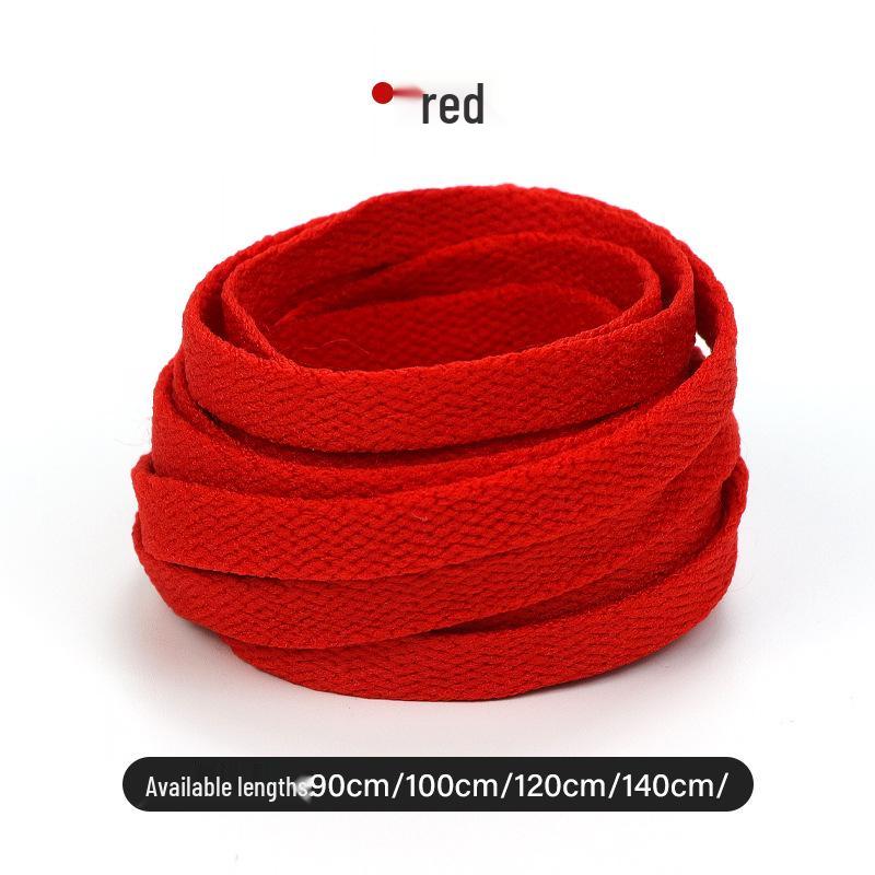 Colorful Polyester Flat Shoelaces for High-Top Canvas Sports Shoes