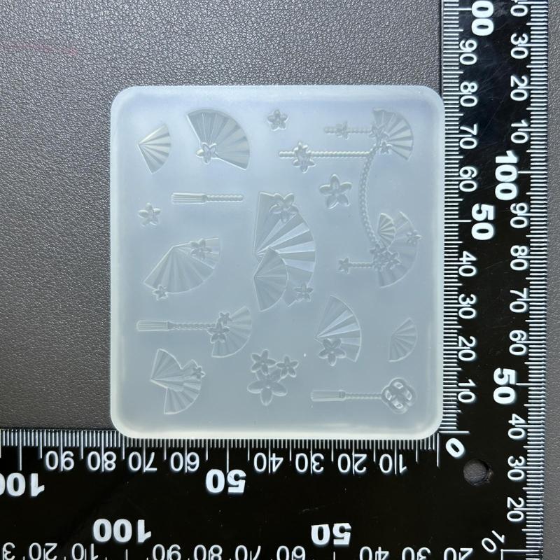 Silikonform Süßigkeitenformen Schokoladenherstellungsformen Fondantformen Fächerformformen Dessertzubehör Silikonstruktur