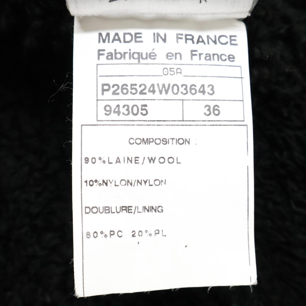 CHANEL [Domestic regular] 05A P26524 Sports Line Full Zip In-Boar Hoodie coat 36 blackUsed