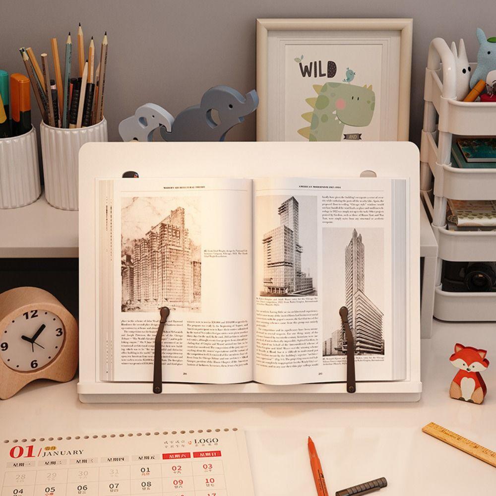 Multi-Position Book Holder Tray Foldable Cookbook Bracket Creative Reading Rest Tablet  Computer