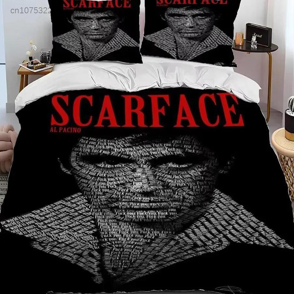 New 3D Print Movie Scarface Tony Bedding Set Bedroom Soft Modern Bedspreads Comefortable Duvet Cover Quilt Cover And Pillowcase