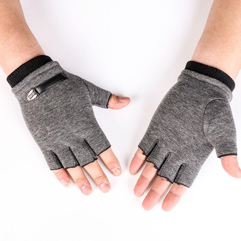 Color Suede Leather Autumn Winter Gloves Road Bike Gloves Men Cycling Gloves Outdoor Sports Gloves