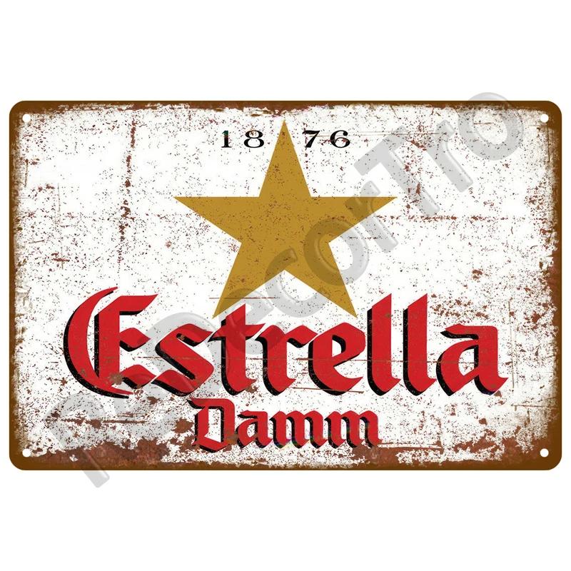 Tin Sign Home Decor Rum Brand Vintage Cold Beer Drink Wine Metal Sign Funny Poster For Bar Pub Club Man Cave Wall Decoration Art