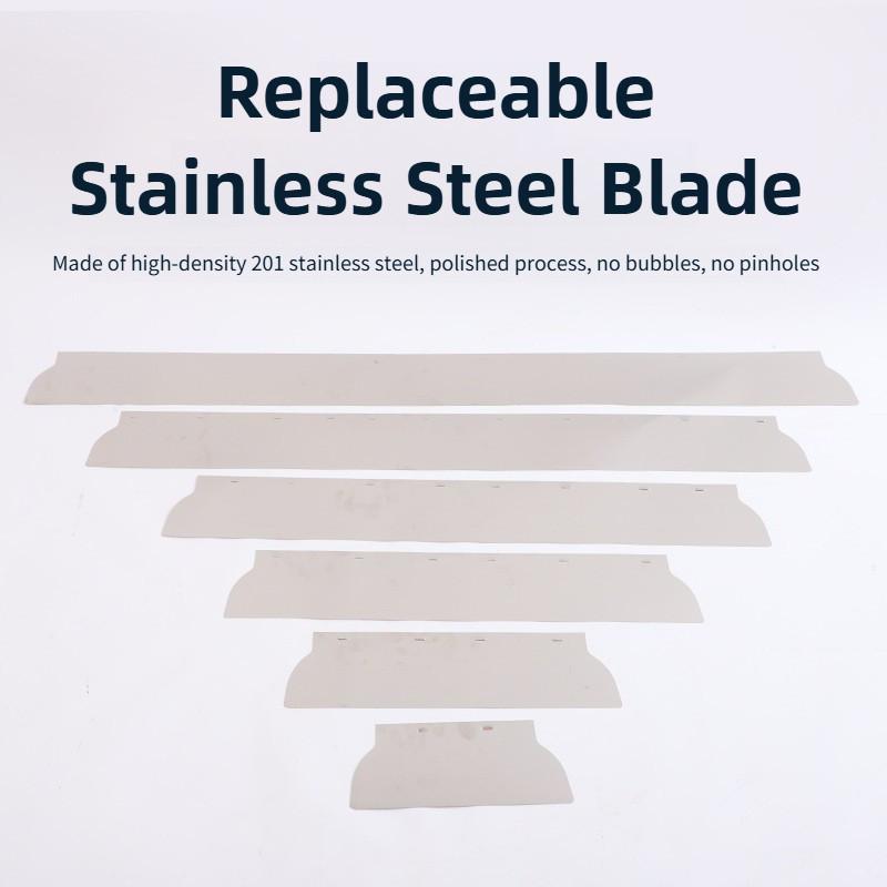 Walls Renovation Scraping Putty Leveling Tool Set Stainless Steel Putty Scraper Enlarged Plastering Scraper Plate