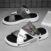 Fashion CYYTL Mens Slippers Summer Casual Shoes Beach Sandals Outdoor Slides Leather Walking Comfort Designer Fashion Lightweight Luxury