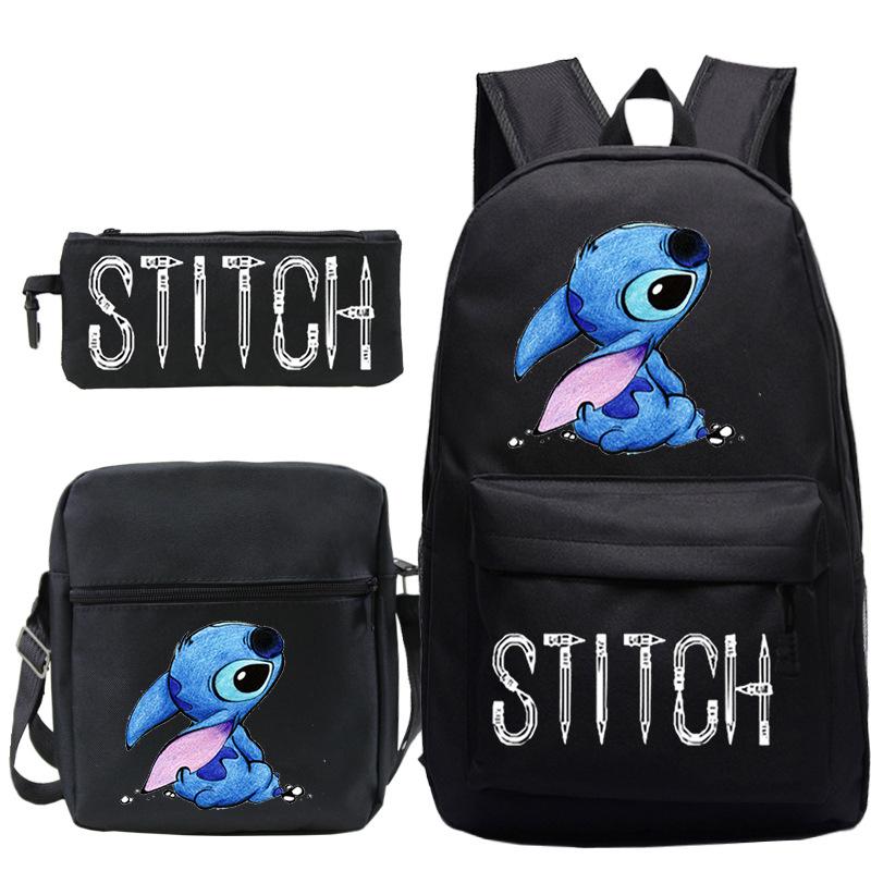 Children'S Backpack Cartoon Printed Schoolbag Shoulder Bag Pencil Case Set