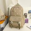 Schoolbag Sweet College Style School Bag Female High Value Korean ins Pink Tender Primary and Secondary School Students Grades 1-1 Lightweight 