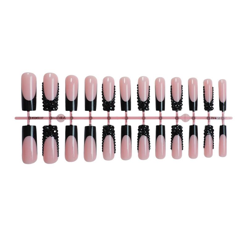 

Острые Девушки Длинные Носимые Ногти Трубообразной Формы: Съемный маникюрный набор