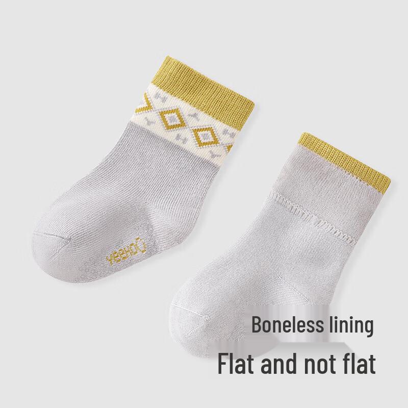 YEEHOO Baby Warm Antibacterial Short Socks (2 Pairs)