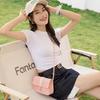 Women's PU Leather Small Square Crossbody Bag, Luxury Shoulder Bag with Pearl Pendant