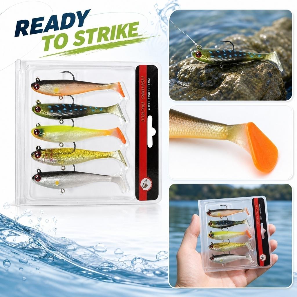 9cm 12.5g Soft Fishing Tail Swimbait Sinking