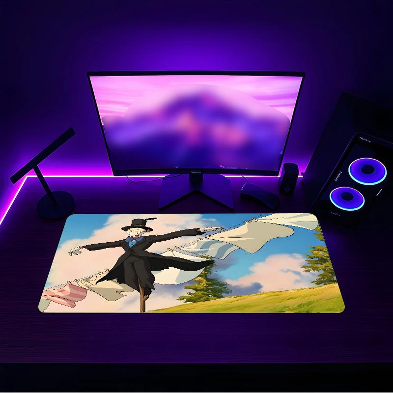 Howl's Moving Castle (37) Mouse pad with a non slip rubber base suitable for home offices and an ideal gift for gamers